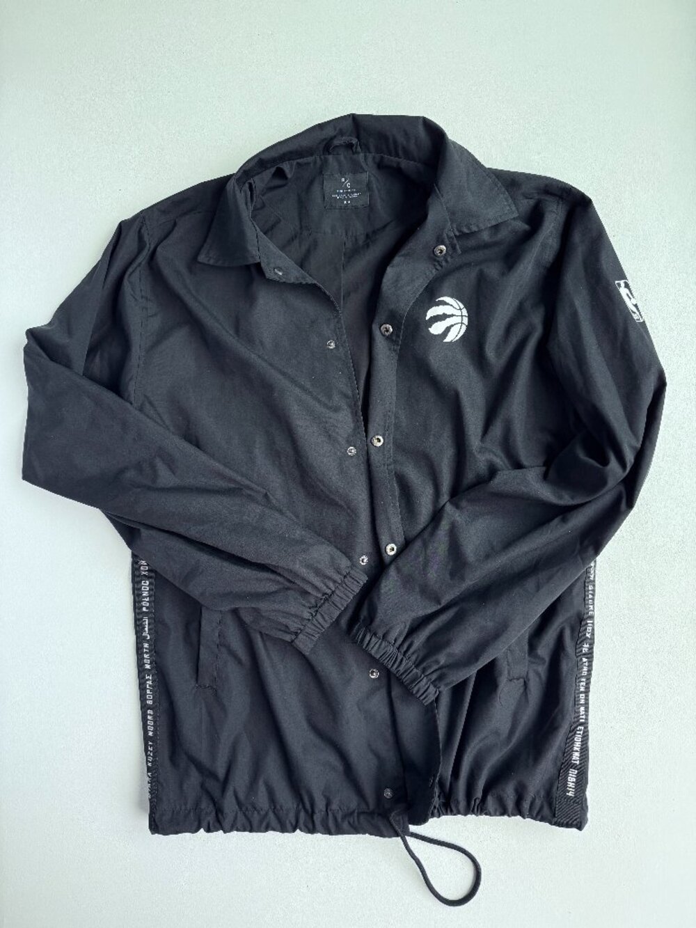 Peace Collective Coaches Jacket Cotton Blend Raptors Black M